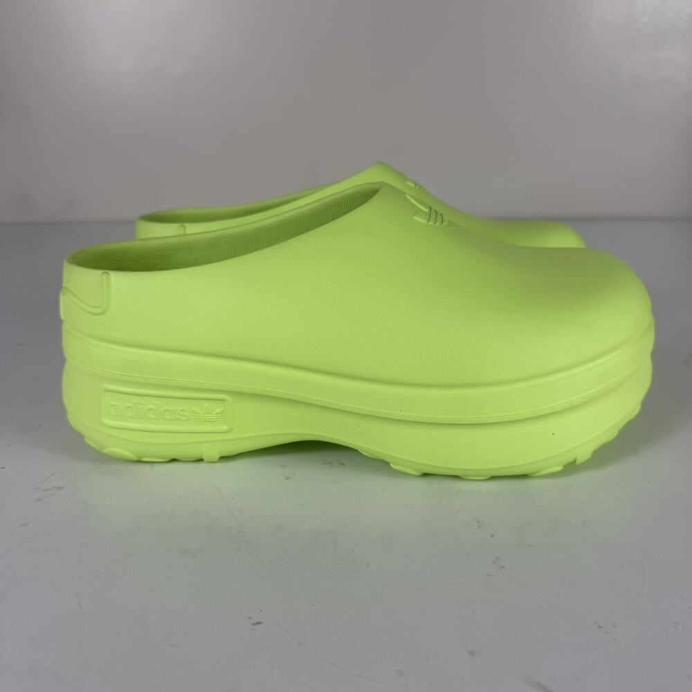 Adidas Adifom Stan Mule Womens 9 Casual Slip On Shoes Lucid Lemon Green